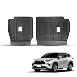 Compatible for 2020-2024 Toyota Highlander Backrest Mats Behind 2nd Row Seat Back Cover for Toyota Highlander 2020 2021 2022 2023 2024 Accessories