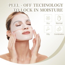 Luuma Collagen Mask, Original Collagen Mask, Moisture, Soothing Repair, Reduction of Fine Lines and Wrinkles, Firm Skin, Suitable for All Skin Types, Pack of 12