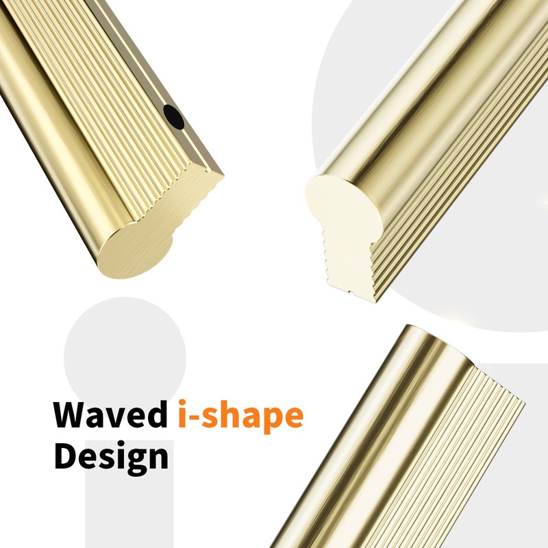 Cobbe 10 Pack i-Shaped Champagne Bronze Cabinet Pulls 7-9/16 inch(192