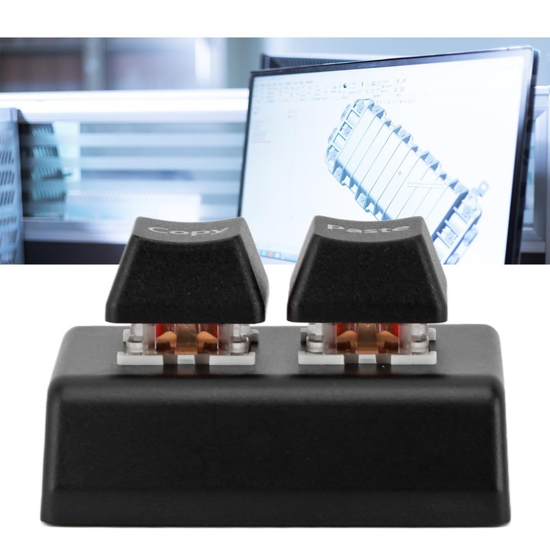 Programmable Keypad, Copy Paste Keypad, 2 Keys Copy Paste Red