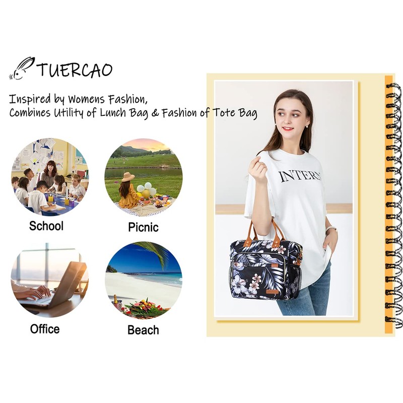 TuErcao Lunch Bags for Women - Boite a Lunch Femme