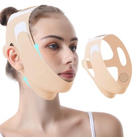 Jawline Shaper and Chin Strap for Sleeping with Soft Graphene V-LineFace Lifting Masks Double Chin Reducer Device for Women Anti Snoring Therapy Mask Neck Slimming and Facial Lifting Lightweight