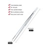 MSY BIGSUNNY 10 Inch Kitchen Food Tweezers Fine Stainless Steel