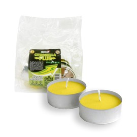 Cereria Di Giorgio - 5 Maxi Tealight Citronella Plus - Citronella di Java 100% Naturale - Anti Zanzare e Insetti - 50% più concentrata - Diametro 5.9 cm Altezza 2.3 cm - Durata 10 ore