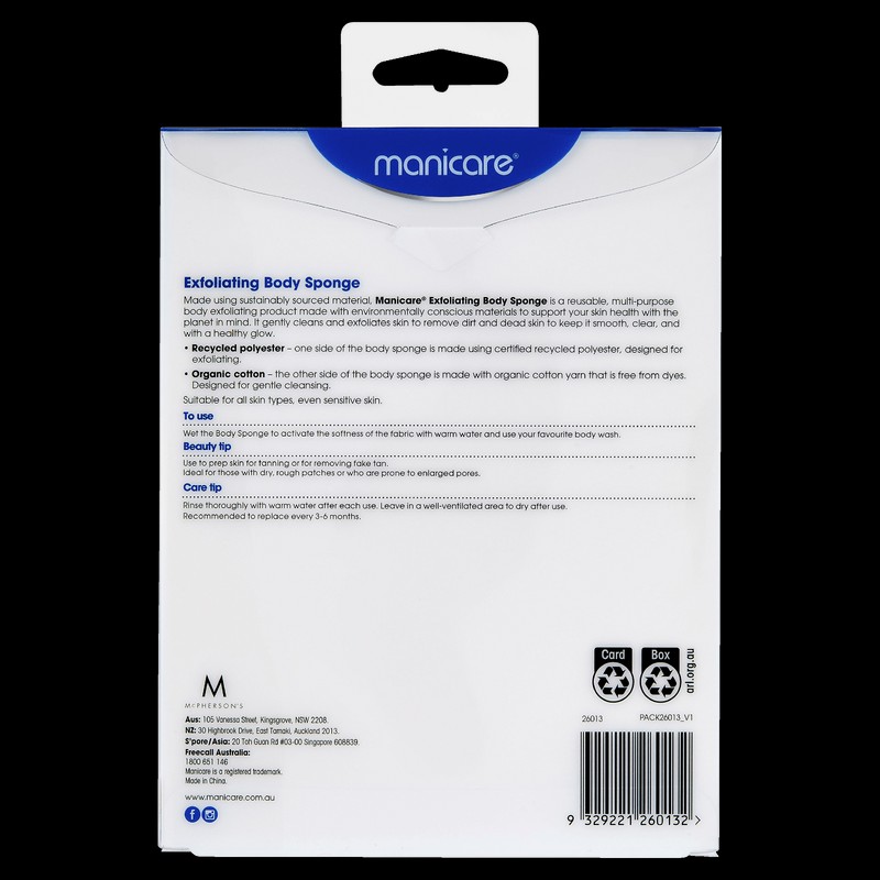 Manicare Exfoliating Body Sponge