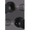 goldenwarm 2 Pack Black Interior Door Knobs, Heavy Duty Matte