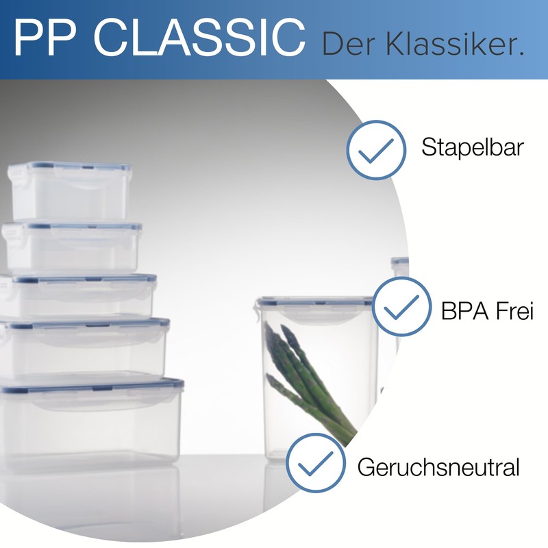 Lock & Lock 1 Litre Rectangular Container with 3 Compartments