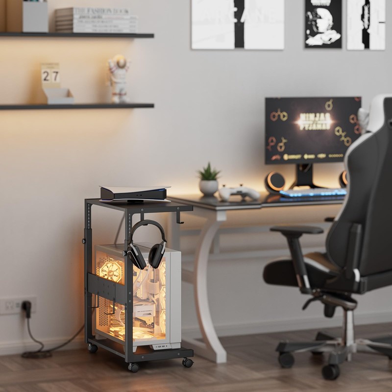 JANE EYRE Computer Tower Stand - Adjustable PC Tower Stand