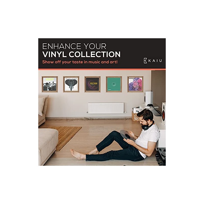 KAIU Vinyl Frame – Solid Wood and Clear Acrylic Wall