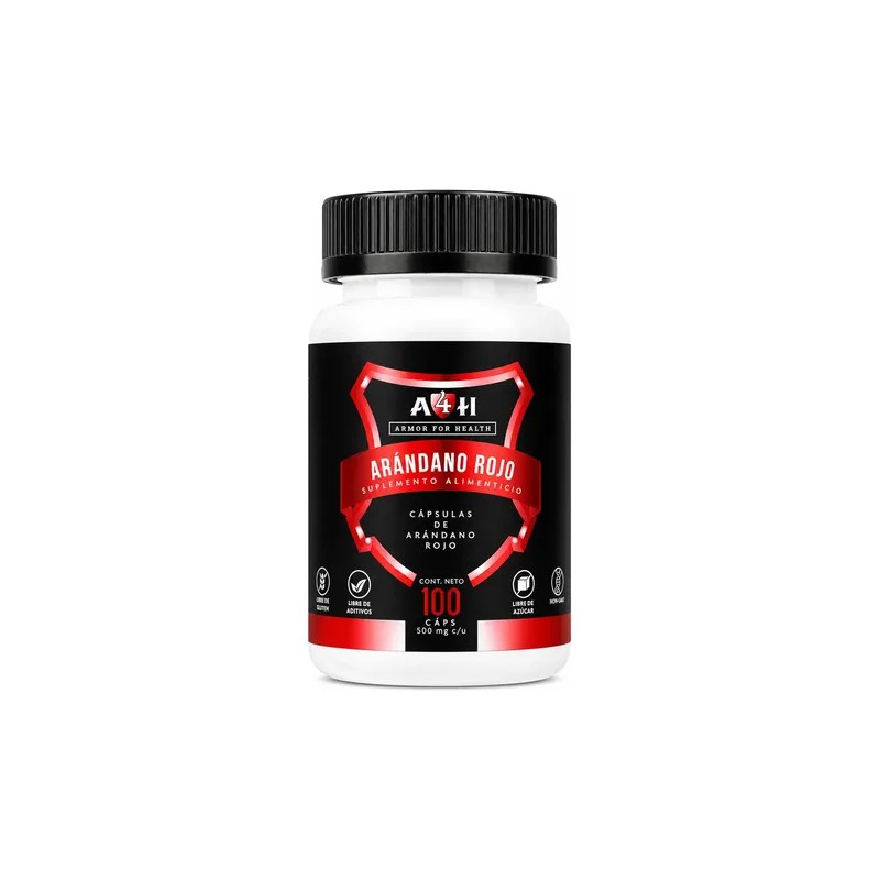 Suplemento Arándanos Rojos Armor For Health 100 Cápsulas 500mg