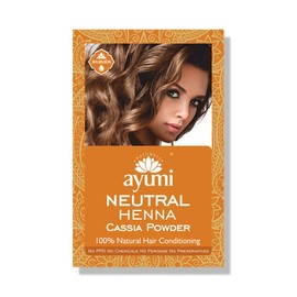 Ayumi Neutral Henna Cassia Hair Powder | 100% Natural Conditioner | Repairs Split Ends & Rejuvenates Dull Hair | Soothes Itchy & Flaky Scalp |Strengthening, Volumising & Ayurvedic Hair Mask | 100g