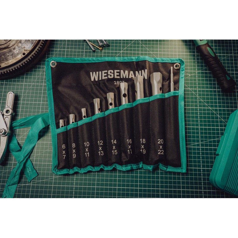 WIESEMANN 1893 81420 Pipe Socket Spanner Set 10 Pieces 6-22
