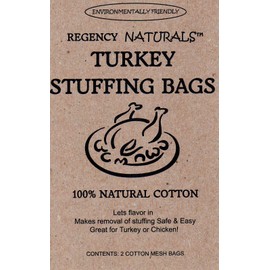Regency Wraps RW875N Natural Turkey Stuffing Bags, 18"