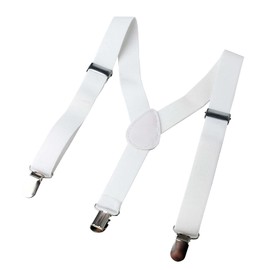 EsuonHappiness Kids Suspenders, Y-Shape, Baby, Formal, Casual, Solid, Children's Suspenders, Presentation, Graduation Ceremony, Kindergarten Entrance Ceremony, Shichi-Go-San, Wedding, white