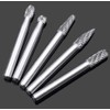 10pcs Carbide Burrs Set, 1/4"Cutting Diameter 1/4"(6mm) Shank Diameter Double