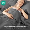 ROSE&RISY Dark Grey Full Sheet Set, 4 Pieces Soft Bedding