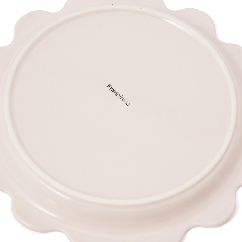 Francfranc Franc Rough Plate Large Pink Dinnerware Plate New Life