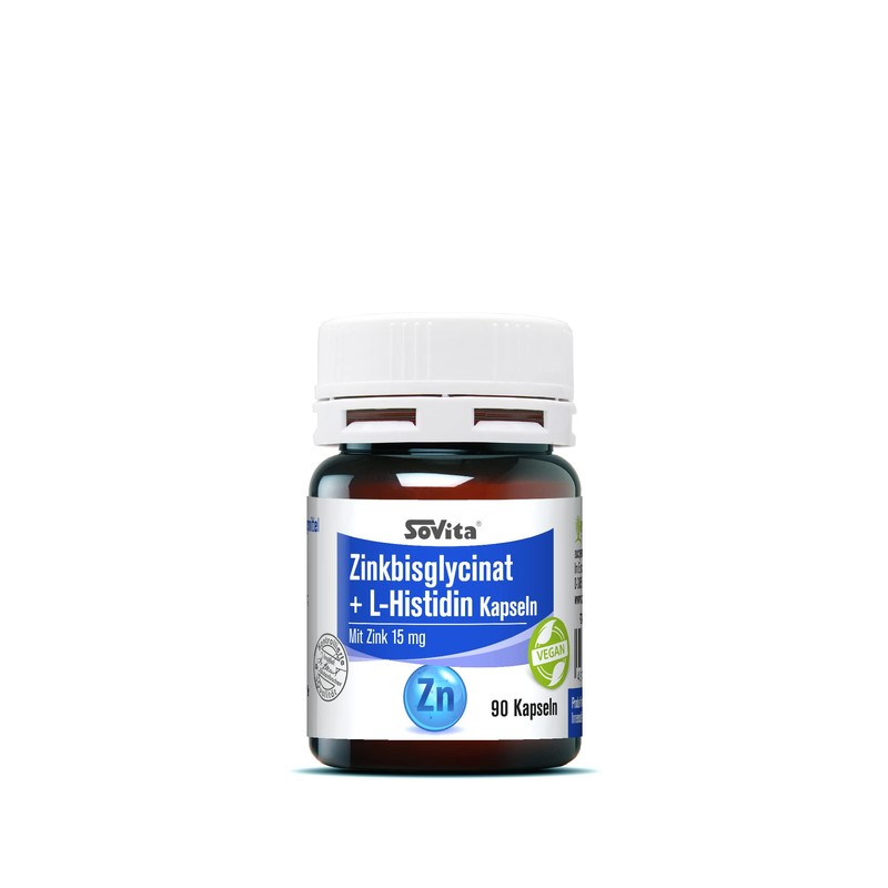 sovita Zinc Bisglycinate + L-Histidine Capsules | Immune System Support