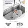 3-1/2 Inch Commercial Kitchen Sink Drain Assembly - Stainless Steel