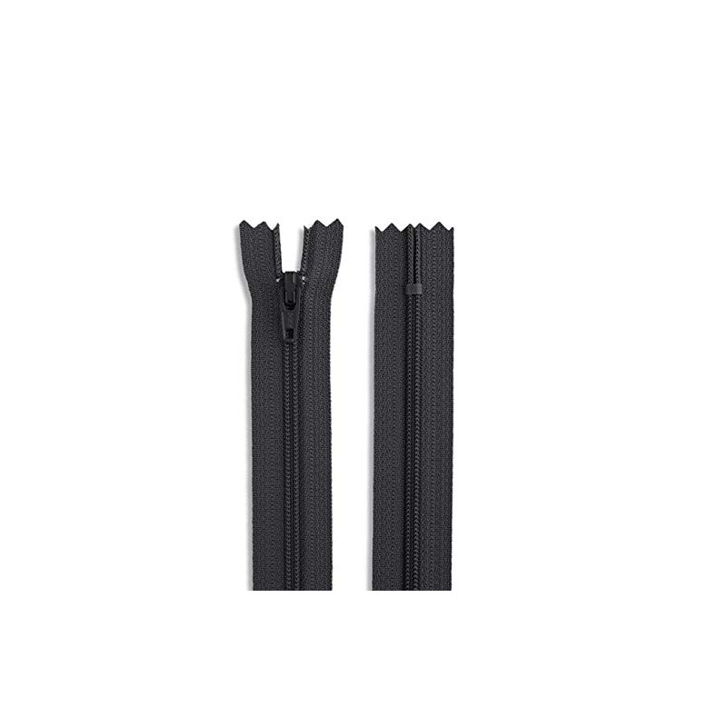 30" Black Nylon Coil Non Separating Zipper Pant Skirt Dress