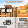 Solar Lights Outdoor, Quick Charge Solar Motion Deck Lights Outdoor