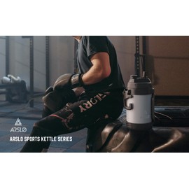 Arslo Sports Water Jug - Gallon Water Bottle - Large Insulated Stainless Steel Bottle for Gym, Workouts, Basketball, Football, Soccer - Keep Water Cold for Up To 24 Hours - 128 Ounce (Graphite)