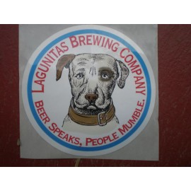 Lagunitas Brewing Dog Beer Speaks People Mumble vinyl sticker