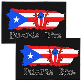 2 Pcs 12x18 Inch Puerto Rico Car Flags Double Sided Printed Window Flags for Automobile Decoration (Flag Only No Flagpole) 1