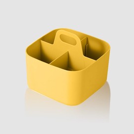 Cisolen Cleaning Caddy with Handle Kitchen Tidy Organiser Caddy Tidy Tote Organiser Caddy Cleaning Basket Organiser Art Supply Storage Box Portable Desk Organiser for Indoors or Outdoors