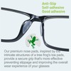 Fusanwin Eyeglass Nose Pads, 1.5mm Thk., Thousands of Frog-Inspired Microstructured