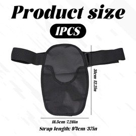 Colostomy Bag Cover,Black Stoma Bag Covers,Colostomy Stoma Bag Cover,Stoma Bags with Adjustable Belt for Stoma Urostomy Ileostomy,Stretchy Ostomy Pouch Cover