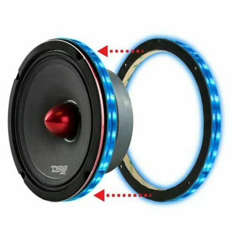 FIA 4pcs 6.5'' RGB Speaker Lights For Car Truck Vehicle's
