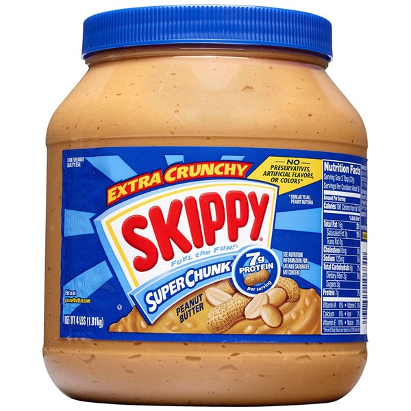 Skippy Super Chunk Peanut Butter, 64 Ounce (Pack of 1)