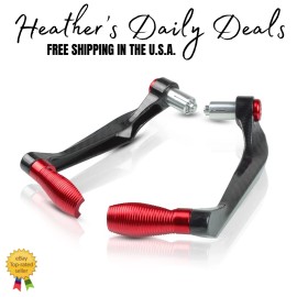 HDD Carbon Fiber Look Motorcycle 7/8" Handlebar Brake Clutch Lever Guard Protector