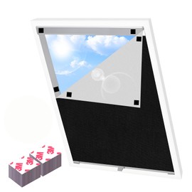 NVGVUP Magnetic Blackout Blinds Stick On 100X150CM, Blackout Material, Portable Black Out Blinds Curtains Cuttable, No drilling 24 Rubber Magnets, for Shading Interior Windows & Skylights