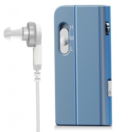 Hearing Amplifiers for Seniors Personal Sound Amplifier Rechargeable Pocket Talker Hearing Device with Noise Cancelling, Easy to Use, Pocket Hearing Aids Gift for Mother/Father, for One Ear