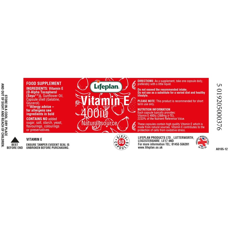 Vitamin E 400iu x 60