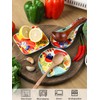 Colorful Hand Painted Spoon Rest Ceramic Large Spoon Holder for