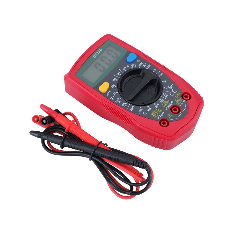 KATSU Digital Multimeter, 2000 Counts Multimeter DT33B with DC AC