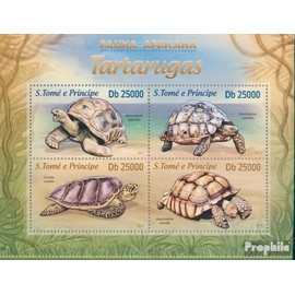 Sao TomE E PrincipE 5086-5089 Sheetlet (complete. issue) unmounted mint/never hinged ** MNH 2013 Turtles (Stamps for collectors) Amphibians/reptiles/dinosaurs