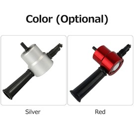Sheet Metal Nibbler Cutter Double-Headed Sheet Cutter Nibbler Drill Attachment for Straight Curve and Circle Cutting-GTRH