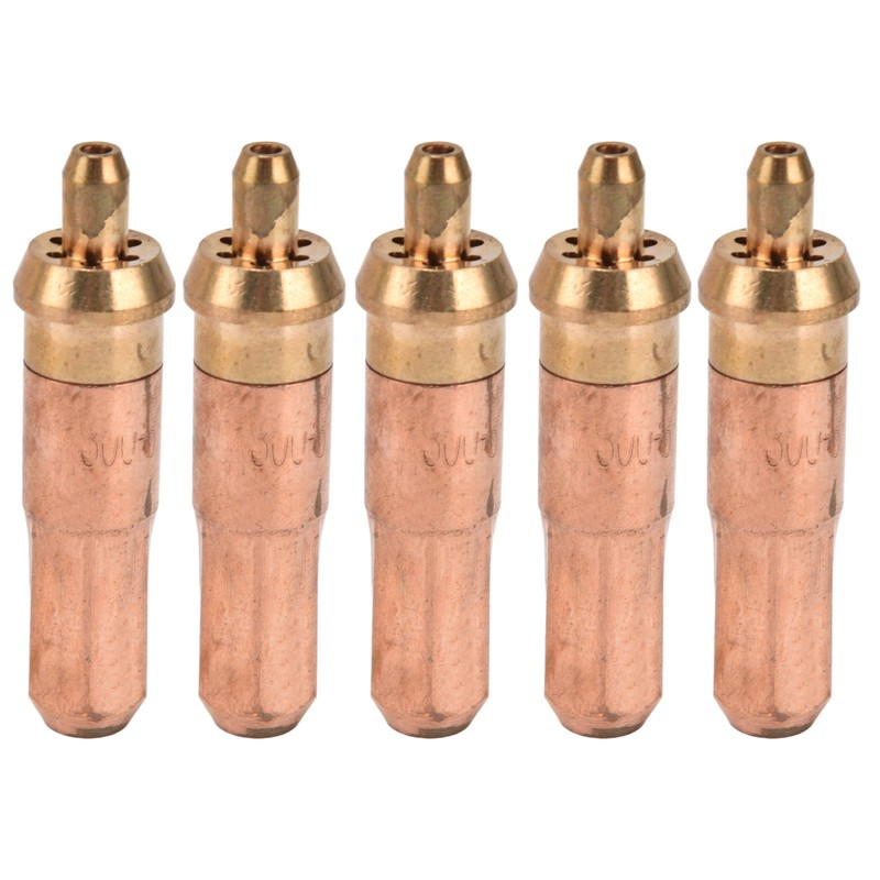 5Pcs Acetylene Cutting Tips Brass Copper Welding Nozzles Torch Consumables