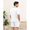 YOPUGEE Matching Pajamas for Couples Mens Summer Pjs Shorts Sets