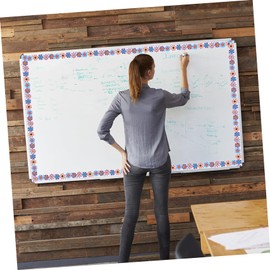 DOITOOL Flower Border Trim Paper for Bulletin Boards Removable Decorative Border for Classrooms Playrooms Festivals Easy DIY Blackboard Decor