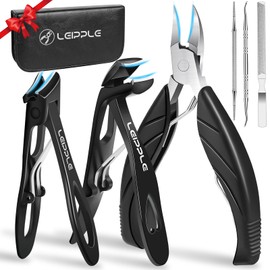 2025 Zehennagelknipser für Senioren, dicke Zehennägel, abgewinkelter Kopf, großer Zehennagelknipser für dicke Nägel für Männer, strapazierfähiger eingewachsener Zehennagelknipser mit breiter Backe