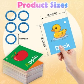 Edumix Toddler Learning Flash Cards, 60 PCS Double Sides Flashcards for Alphabets, Numbers, Colors, Shapes, Sight Words, Baby Cognitive Flashcards for Kids, Preschool Kindergarten Learning Activities