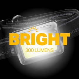 LUXPRO LP323-2PK Multicolor Broadbeam LED Headlamps - Battery-Powered, Lightweight Headlamp Flashlights for Camping, Hiking & More - Batteries Included - 2 Pack