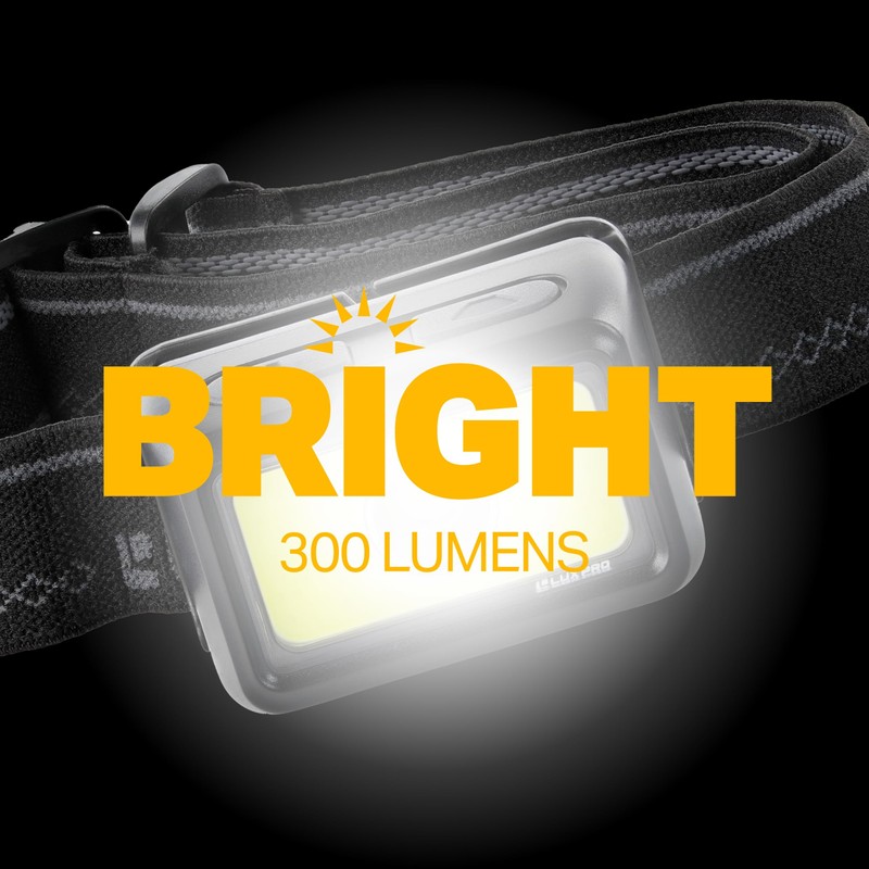 LUXPRO LP323-2PK Multicolor Broadbeam LED Headlamps - Battery-Powered, Lightweight Headlamp