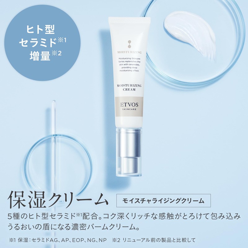 ETVOS Moisturizing Cream 30g (Cream with 5 Types of Human-Type