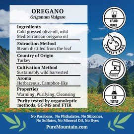Oregano (Oreganum Vulgare) Essential Oil - 100% Pure Natural & Kosher - 1 fl oz Bottle